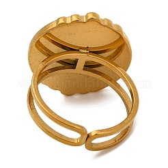 Кольца из натурального смешанного камня&nbsp;RJEW-Q822-28G