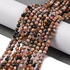 Природные родонит бисер нитей&nbsp;LS-G-G188-B13-01