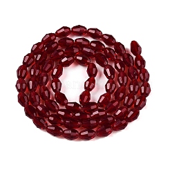 Прозрачные стеклянные бусины EGLA-A037-T6x8mm-D10