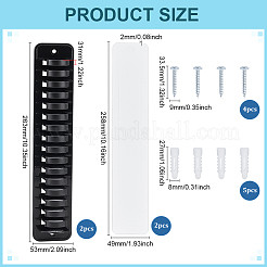 2 шт. настенная стойка для хранения бейсболок из ПВХ&nbsp;AJEW-ME0002-47B