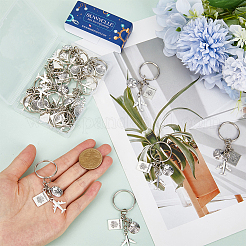 20шт брелок из сплава&nbsp;KEYC-SC0001-16A