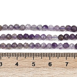 Природный аметист нитей бисера G-RM2025-B38-3mm