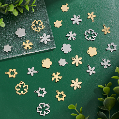 84 шт. 14-х стильный кулон из нержавеющей стали 201&nbsp;STAS-PH0004-28