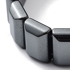 Немагнитный синтетический гематит бисера браслеты простирания&nbsp;BJEW-H589-02B