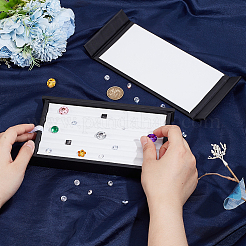 Коробка-органайзер с бриллиантами из искусственной кожи с 5 отделением CON-WH0089-80