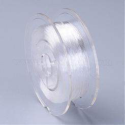 日本の弾性水晶の線  ジュエリー作りのための伸縮性のあるブレスレットのひも  透明  1mm  約35ヤード/ロール  105フィート/ロール&nbsp;EW-F004-1.0mm