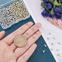 200 шт. двухцветная латунная оправа с подвесками из ближневосточных страз RB-FH0001-06