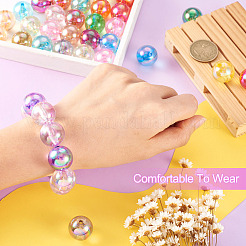 100шт 20 цвета прозрачные акриловые бусины&nbsp;MACR-TA0001-25