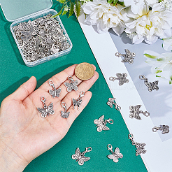 Подвеска в виде бабочки в тибетском стиле из сплава&nbsp;HJEW-HY00129