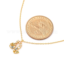 925 Halskette aus Sterlingsilber mit buntem Sternbild-Anhänger und Zirkonia für Damen&nbsp;STER-R009-01G-09