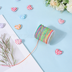 Сегментированный окрашенный круглый полиэстеровый эластичный шнур&nbsp;OCOR-WH20018-35C