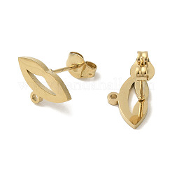 Ионное покрытие (ip) 304 нержавеющая сталь гвоздики фурнитура для сережек STAS-I206-52G