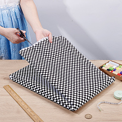 Ткань тартан из поликоттона&nbsp;DIY-WH0504-778