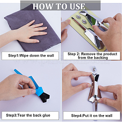 Abs мужской и женский знак наклейки для ванной AJEW-WH0347-32B