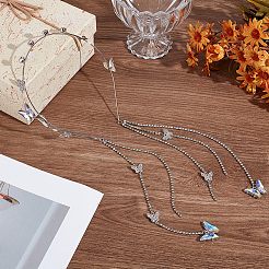 Резинки для волос со стразами из цинкового сплава OHAR-WH20007-01B-P