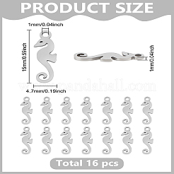 16 шт. подвески из нержавеющей стали 304&nbsp;STAS-LP0003-38