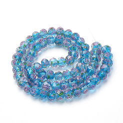 Ручной золотой песок бусины бисер нитей LAMP-R141-12mm-04