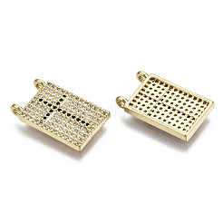 Латунные микро проложить кубического циркония подвески&nbsp;ZIRC-N039-081A-NF