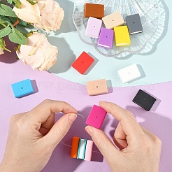 15 шт. 15-х цветные силиконовые бусины в форме книги&nbsp;SIL-YW0001-83