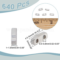 640 pièce de perles de rocaille en verre galvanisé&nbsp;SEED-NB0002-05B