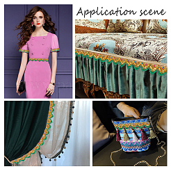 Лента из полиэстера с блестками&nbsp;OCOR-WH0068-36C