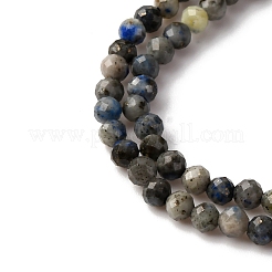 Нитки бусины из натурального ляписа-лазури&nbsp;LS-G-L629-B01-3mm-01