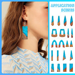 20шт 10 стиля подвески из смолы и дерева&nbsp;WOOD-TA0002-67C