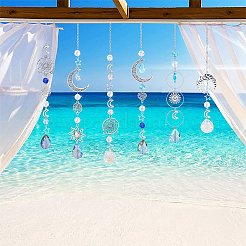 Наборы для изготовления подвесок из сплава луны и солнца DIY-SC0020-15