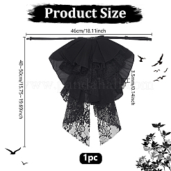 Faux col amovible en dentelle de polyester&nbsp;DIY-WH0591-541B