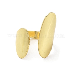 Стойки с покрытием латунные кольца манжеты&nbsp;RJEW-D025-02G