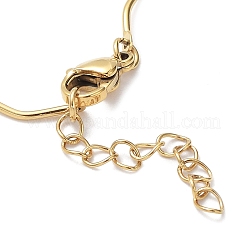 Ионное покрытие (ip) браслет из нержавеющей стали 304 с закрученными звеньями BJEW-K226-06G