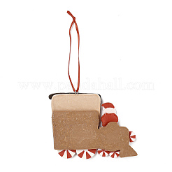 Décorations de pendentif en argile polymère faites à la main pour voiture de Noël&nbsp;LS-HJEW-P017-03C