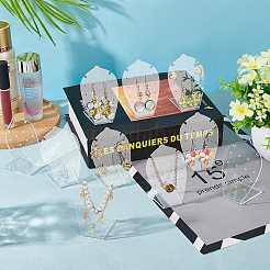 10 шт. L-образные акриловые наклонные подставки для сережек EDIS-FG0001-64