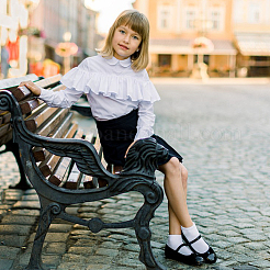 Хлопковая плиссированная кружевная лента OCOR-FG0002-63B-02