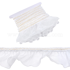 5 м отделка из органзы с цветочным кружевом&nbsp;OCOR-PH0006-91