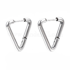 Треугольные серьги-кольца из нержавеющей стали 201 STAS-S103-29P
