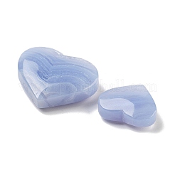 Натуральный синий кружевной агат сердце любовь целебные камни G-G126-02