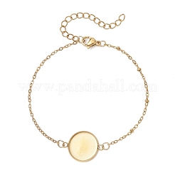 Braccialetto con catena satellitare in acciaio inossidabile 304&nbsp;BJEW-JB13163-04