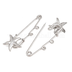 Spille di sicurezza a forma di stella marina in acciaio inossidabile 304&nbsp;SA-CBA098D-16I-P02