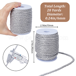 20 yarda de cordón de algodón de 3 capas&nbsp;OCOR-WH0086-16A