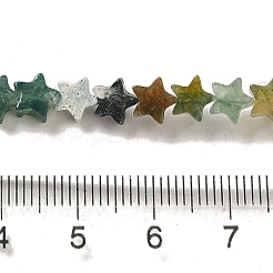 Природные моховой агат бисер нитей G-G085-B17-02