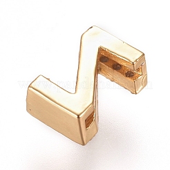 Позолоченные латунные подвески из микропаве из циркония ZIRC-L075-61Z-G