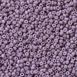 MIYUKIラウンドロカイユビーズ  日本製シードビーズ  11/0  （rr2025)マットの不透明なライトモーブ  2x1.3mm  穴：0.8mm  約1100PCS /ボトル  10 G /ボトル&nbsp;SEED-JP0008-RR2025