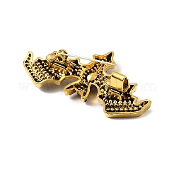 Брошь из ретро сплава со стразами&nbsp;JEWB-K018-26AG