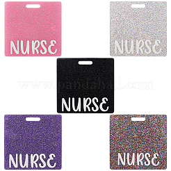 5шт 5 цвета акриловые большие подвески MACR-CN0001-01B