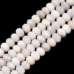 Натуральные белые сумасшедшие агатовые бусины&nbsp;G-C259-A33-5x8mm