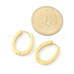 Овальные серьги-кольца из нержавеющей стали 304 для женщин EJEW-C096-66G