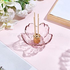 Plat à tremper en verre sakura&nbsp;AJEW-CN0004-76A