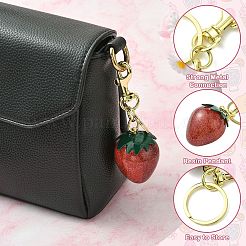 Брелок из смолы с кольцом из цинкового сплава для брелка&nbsp;KEYC-CJC0003-05B-G