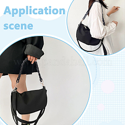 2 шт. 2 стиля акриловых витых цепных ручек для сумок&nbsp;HJEW-UN00071